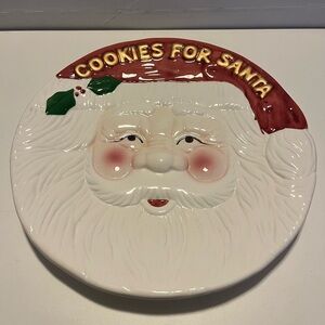 Santa Cookie Plate